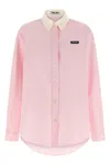 Miu Miu Button-down Shirt In Pink