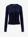 Miu Miu Women Cable-knit Cachemire Blend Cardigan