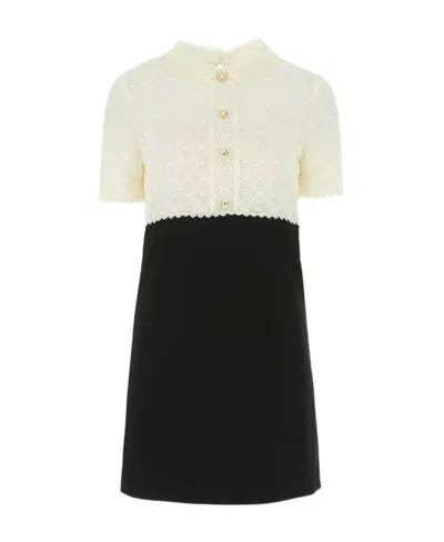 Miu Miu Cady Mini-dress In Black