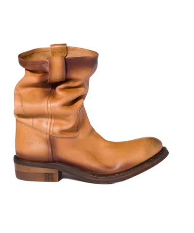 MIU MIU MIU MIU PULL-ON MID-CALF BOOTS