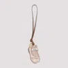 Miu Miu Miumiu Women Miu Ballet Leather Keychain Trick In Ninfea