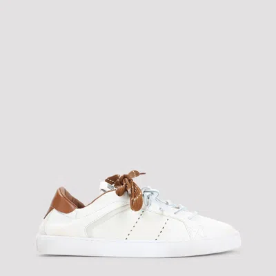 Miu Miu Calf Leather Sneakers In Multi
