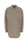 Miu Miu Embroidered Poplin Oversize Shirt