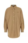 Miu Miu Biscuit Poplin Oversize Shirt