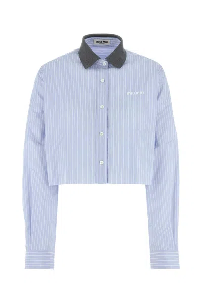 Miu Miu Shirt Woman In Blue