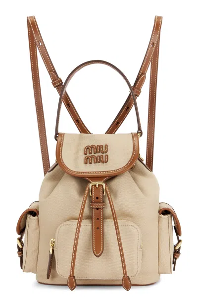 Miu Miu Canapa Soft Calf Mini Backpack