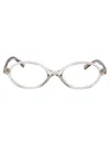 Miu Miu Canapa Trasparente Acetate Glasses In Transparent
