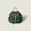 Miu Miu Canvas And Leather Backpack