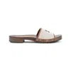 Miu Miu Brown Logo Sandals
