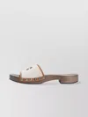 Miu Miu Brown Logo Sandals