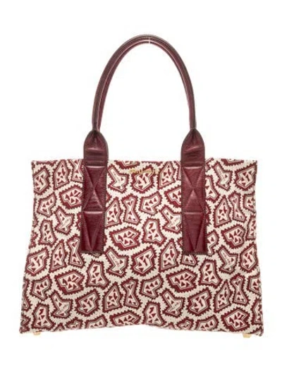 Pre-owned Miu Miu Canvas Canvas Tote