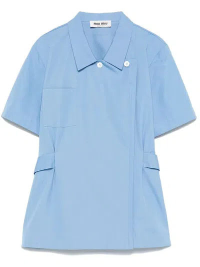 MIU MIU MIU MIU CANVAS SHIRT