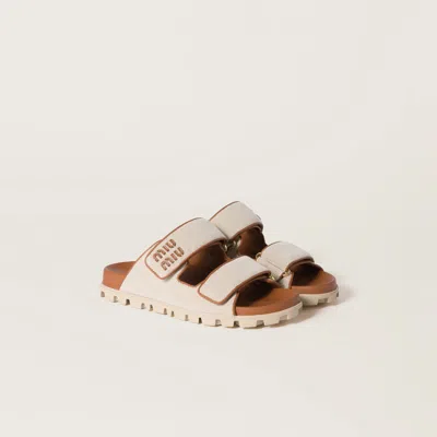 MIU MIU CANVAS SLIDES