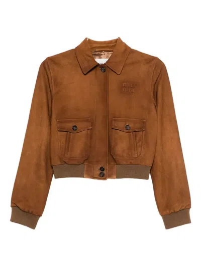 MIU MIU MIU MIU CAPI IN PELLE CAMOSCIO CERATO