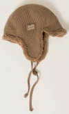 Miu Miu Cashmere Wool Hat Ear Flaps In Brown
