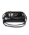Miu Miu Caprice Shiny Leather Clutch In Black