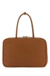 Miu Miu Beau Large Bag In Cognac Colour Leather In Brown
