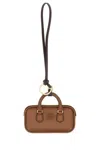 Miu Miu Caramel Leather Keyring