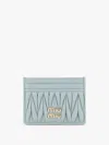 Miu Miu Card Holder In Blue