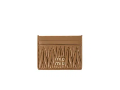 MIU MIU MIU MIU CARD HOLDER IN LEATHER