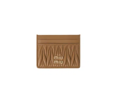 Miu Miu Card Holder In Leather