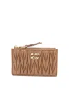 Miu Miu Carteras Y Monederos - Camel In Camel