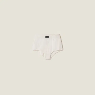 MIU MIU CASHMERE AND SILK SHORTS