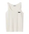 Miu Miu Scoop Neck Cashmere Silk Tank Top
