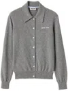 Miu Miu Cashmere Cardigan In Grey
