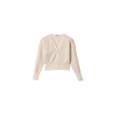 Miu Miu Cashmere Cardigan In Multi