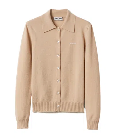 MIU MIU CASHMERE KNIT CARDIGAN