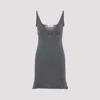 Miu Miu Cashmere Mini Dress In Gray