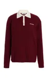Miu Miu Polo Shirt In Burgundy