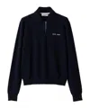 Miu Miu Cashmere Polo Sweater In Blue