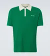 Miu Miu Cashmere Polo Sweater In Green