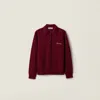 Miu Miu Cashmere Polo Sweater In Multi