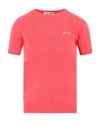 Miu Miu Cashmere Round Neck Sweater In Pink