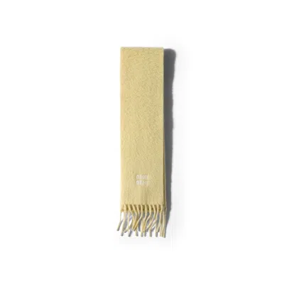 Miu Miu Cashmere Scarf In Yellow