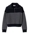 Miu Miu Cashmere Sweater With Ribbed Cuffs And Hem In Black
