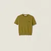 Miu Miu Cashmere Sweater In Green