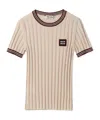 Miu Miu Cashmere Sweater In Neutral
