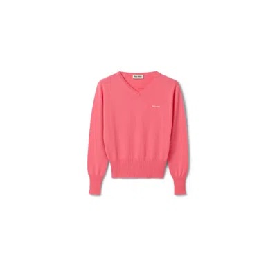 Miu Miu Cashmere Sweater In Multi