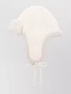 Miu Miu Cashmere Wool Hat Ear Flaps In White