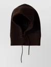 Miu Miu Cashmere Wool Knitted Ribbed Hat In Brown