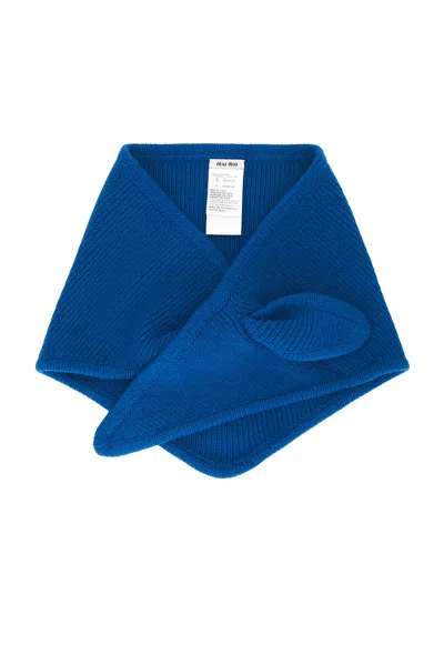 Miu Miu Cashmere Wool Scarf In Multi