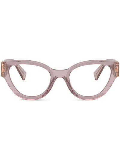Miu Miu Cat-eye Frame Glasses In Purple
