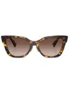 Miu Miu Sonnenbrille Mit Cat-eye-gestell In Brown