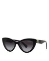 Miu Miu Woman Sunglass Mu 04ys In Black/gray Gradient