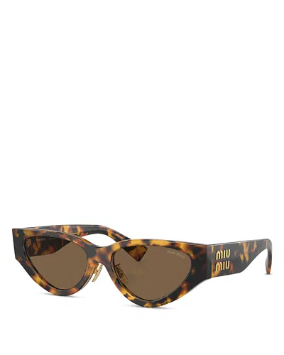 Miu Miu Cat Eye Sunglasses, 54mm In Havana/brown Solid