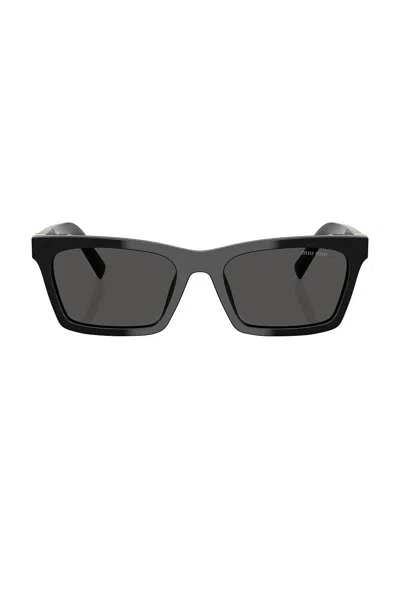 Miu Miu Acetate Nero Sunglasses In Black